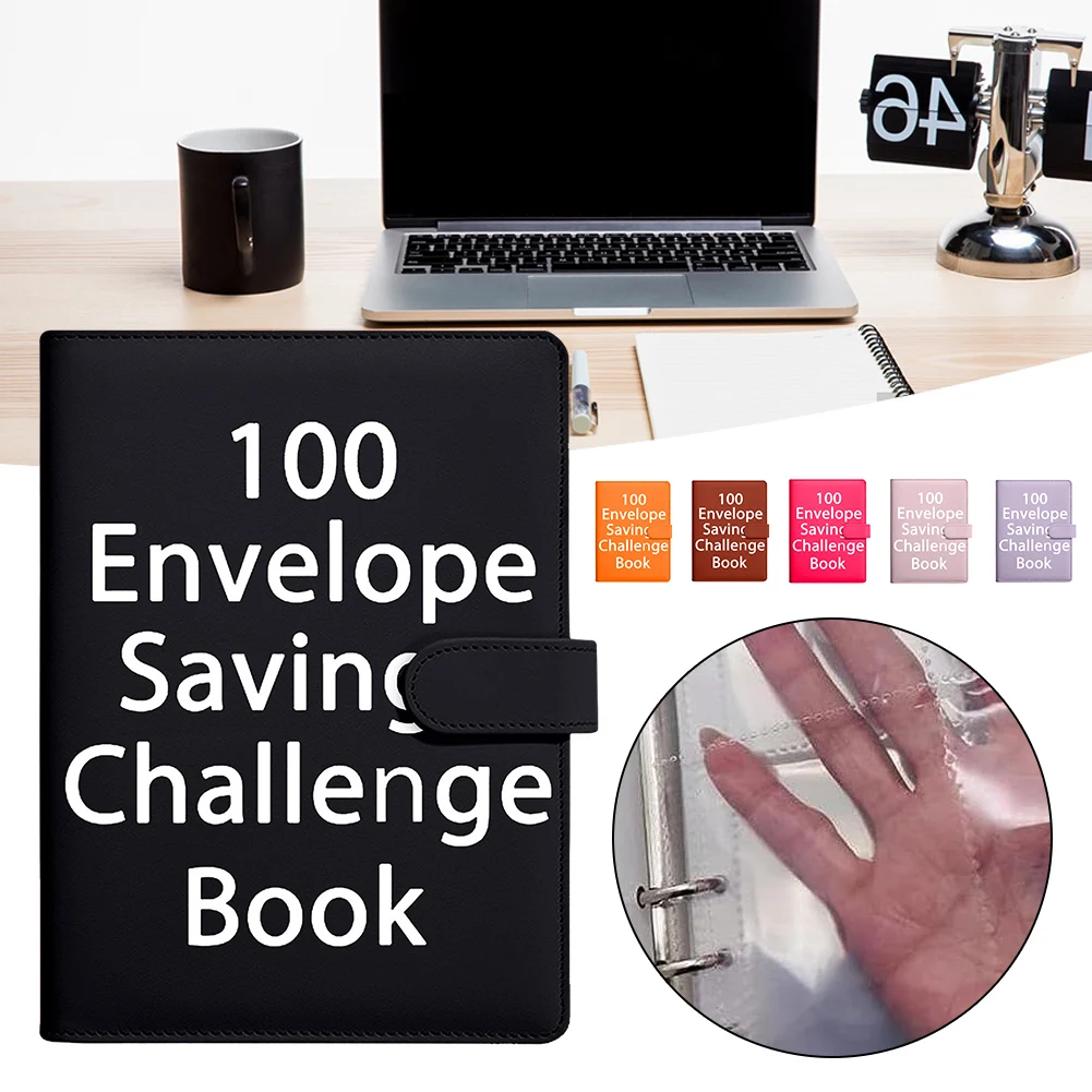 100 Envelope Challenge Binder Savings Folder Couple Challenges Event Notebook Money Management Notebook Money Envelopes