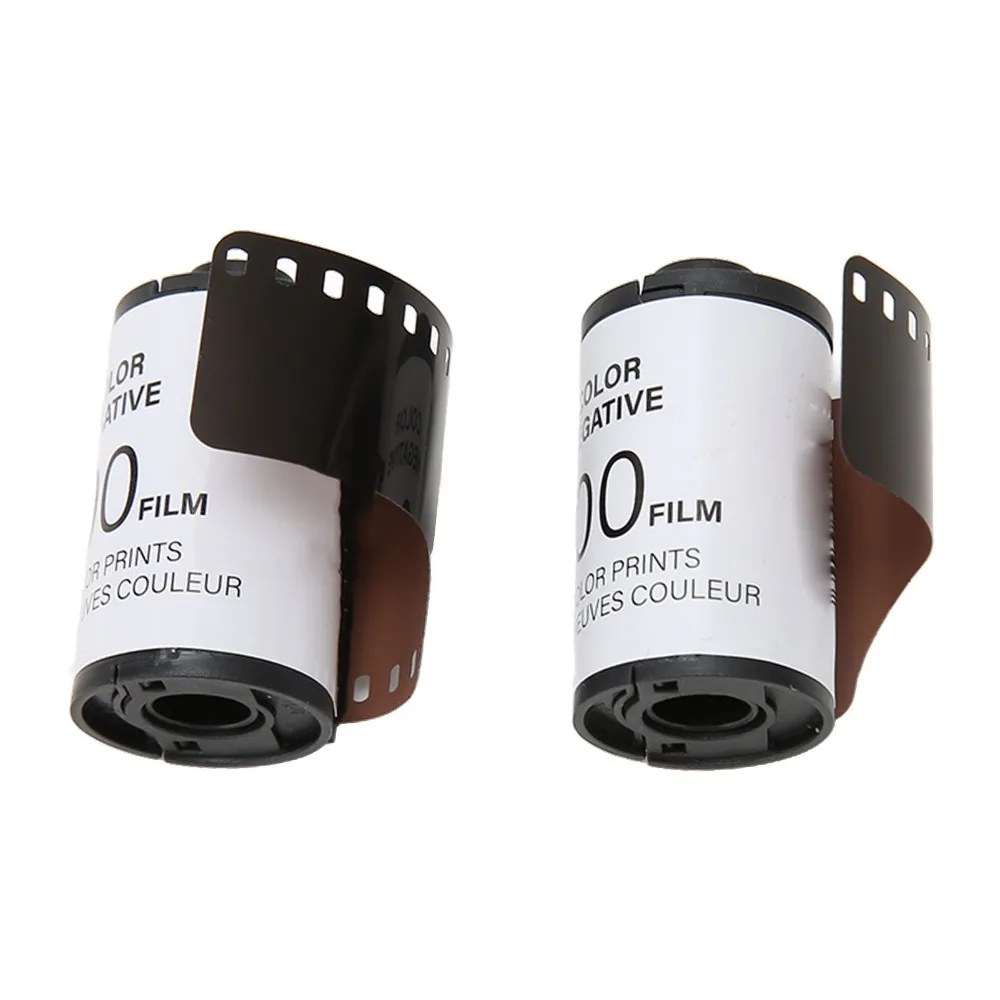 2pcs Portable ISO 200 Color Negative Film 8 Sheets Per Roll High Saturation 35mm Camera Film Cine Film For Beginners