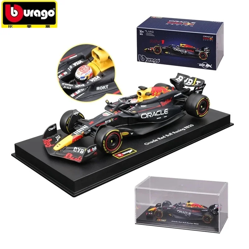 

Горячий оригинальный Bburago 1:43 F1 Red Bull Rb20 2024, твердый переплет # Max Verstappen # 11 Литая под давлением модель Perez Alloy Formula 1 Racing в подарок