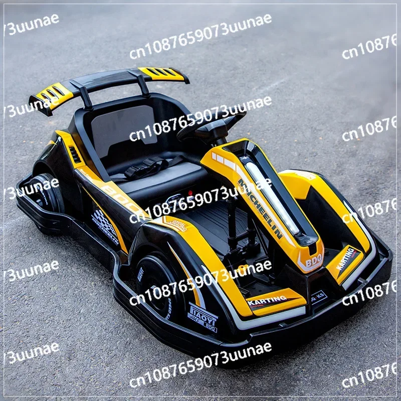 Children\'s Electric Car Kart Can Seat Adults, Boys, Babies and Children with Remote Control Rechargeable Bumper Car Toy Car