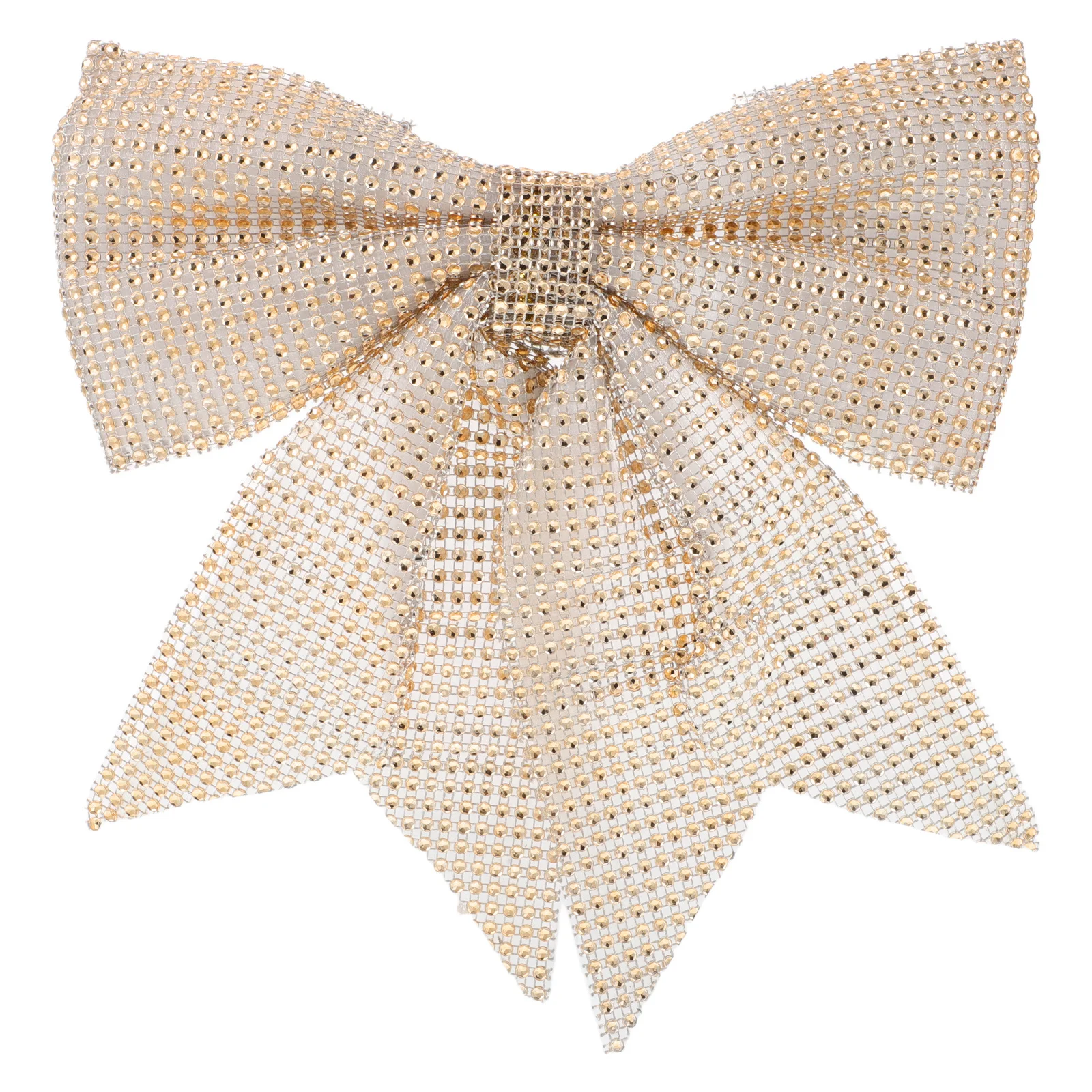 

Christmas Rhinestone Bow Large Sparkling Ribbon Hair Clip Decor for Holiday Tree DIY Crafts Hair Bows for Girls