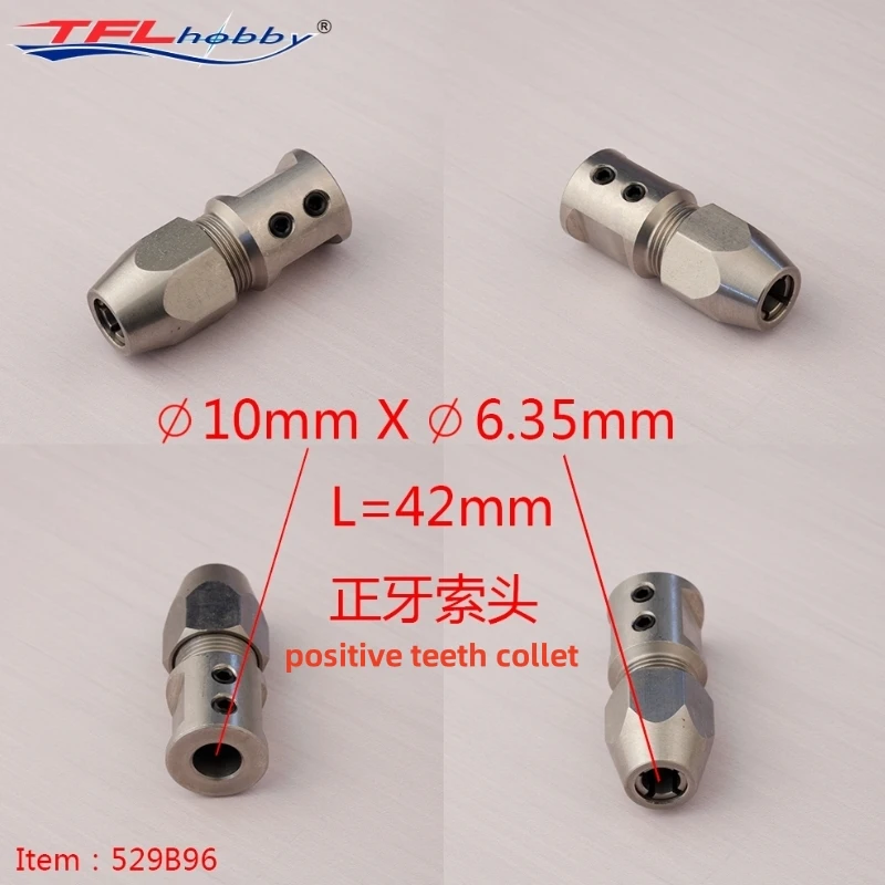 TFL 4.76 مللي متر/6.35 مللي متر 8 ~ 10 مللي متر عمود المحرك المقرنة كوليت لقفل موصل مشترك رمح الصلب عمود مرن لقارب كهربائي RC