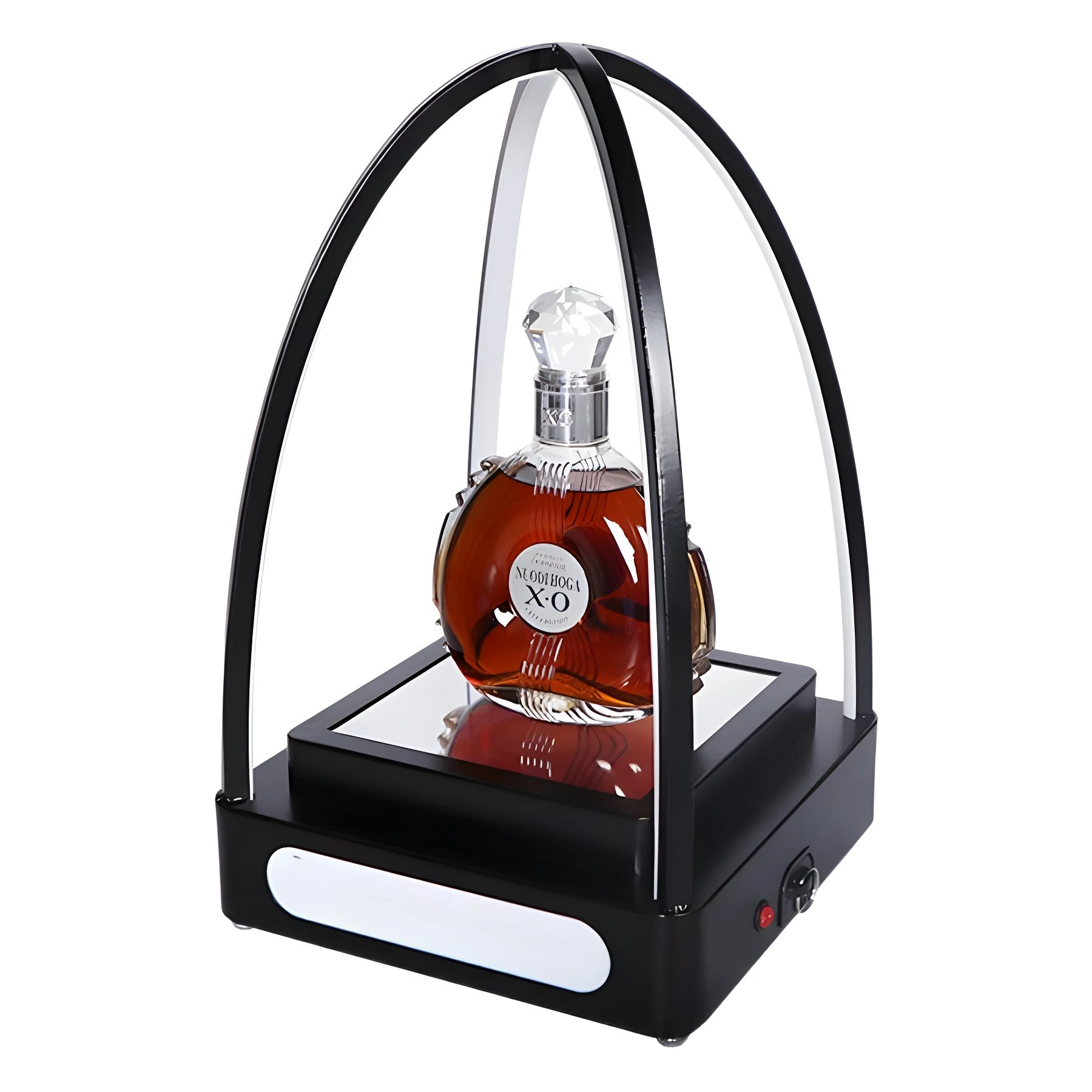 

Bar luminous bar, wrought iron square bar, mirror abyss, wine props KTV night show foreign wine display stand