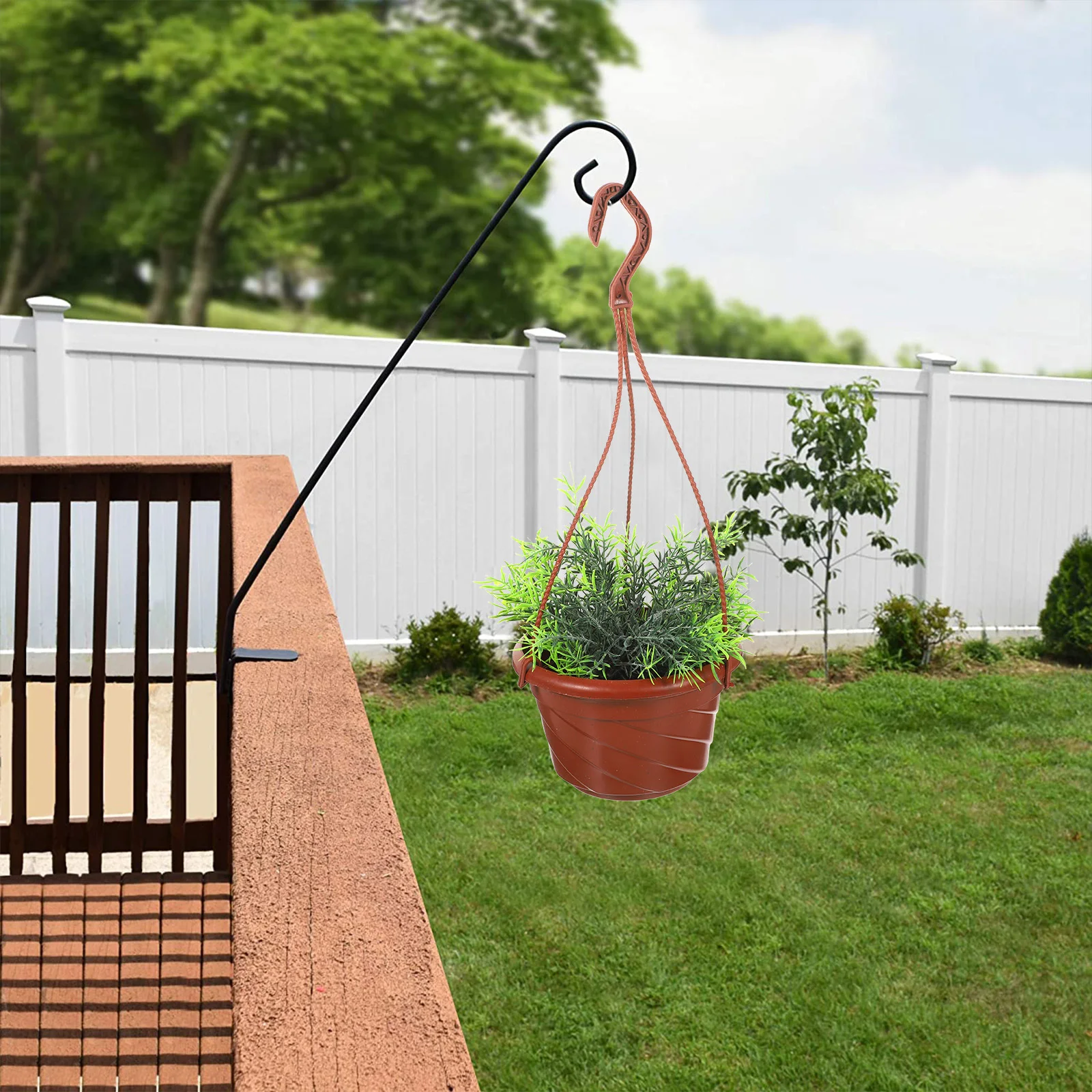 

3Pcs Hanging Flower Pot Plastic Modern Planter for Balcony Window Ceiling Display Chlorophytum Air Plants Decorative Home Garden