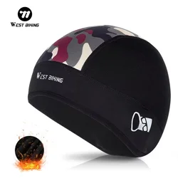 WEST BIKING Cycling Cap Winter Thermal Windproof Sport Hats Running Skiing Motorcycle Bike Cap Men Women MTB Road Bike Headwear