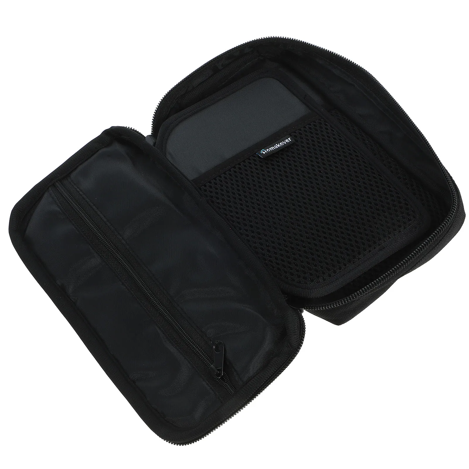

Multi-layer Zipper Pen Bag Storage Pouch Portable Calculator Case Large Holder Students Nylon Container Travel Purse Brush Bag