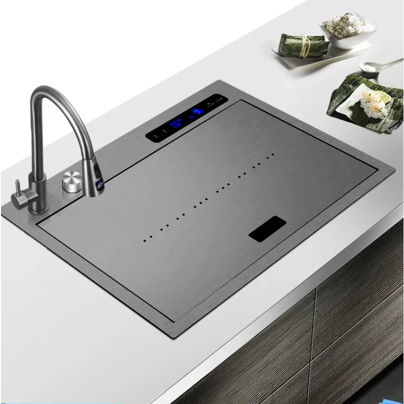 Intelligent Purification, Ultrasonic Sink, Dishwashing, Kitchen Integrated Fully Automatic Cleaning, Thickened Sink Mixer