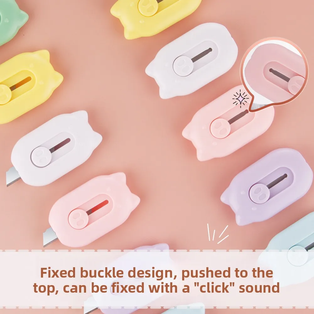 Creative Mini Cartoon Utility Knife Convenient High Appearance DIY Handcraft Paper Cutter Office Express Unboxing Tool Gadget