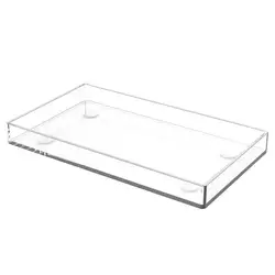 Acrylic Shallow Water Sink Serving Tray Transparent Tabletop Shooting Props Coffee Tray Acrylic Shallow Sink Photo Studio Kit