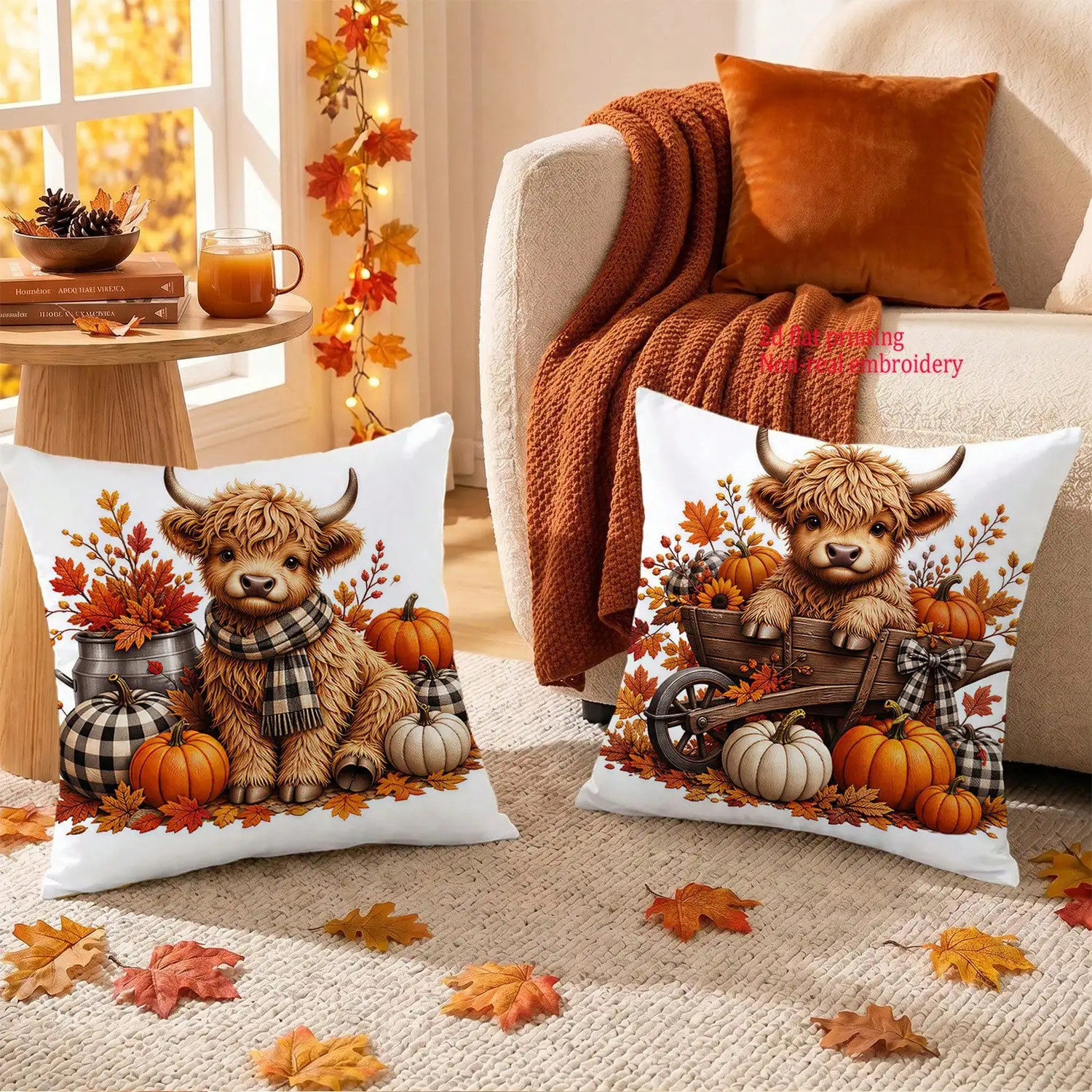 4pcs, 2D Flat Print Throw Pill - огляд і ціна Pillow Insert 18X18