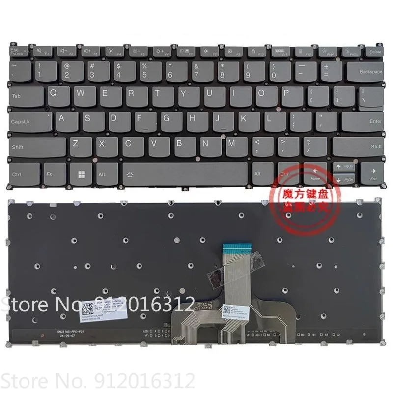 New US Keyboard for LENOVO Yoga Slim 7 Carbon 14ACN6 Pro 14s ARH7 IAH7 2022 Laptop Keyboard With backlight