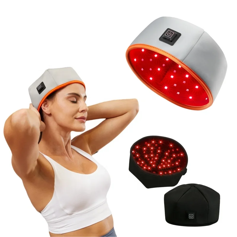 Infared Phototherapy Led Devie Devices 850nm Nir Infra Red Near Infrared Helmet Light  Hat Cap for Hair Growth Regrowth