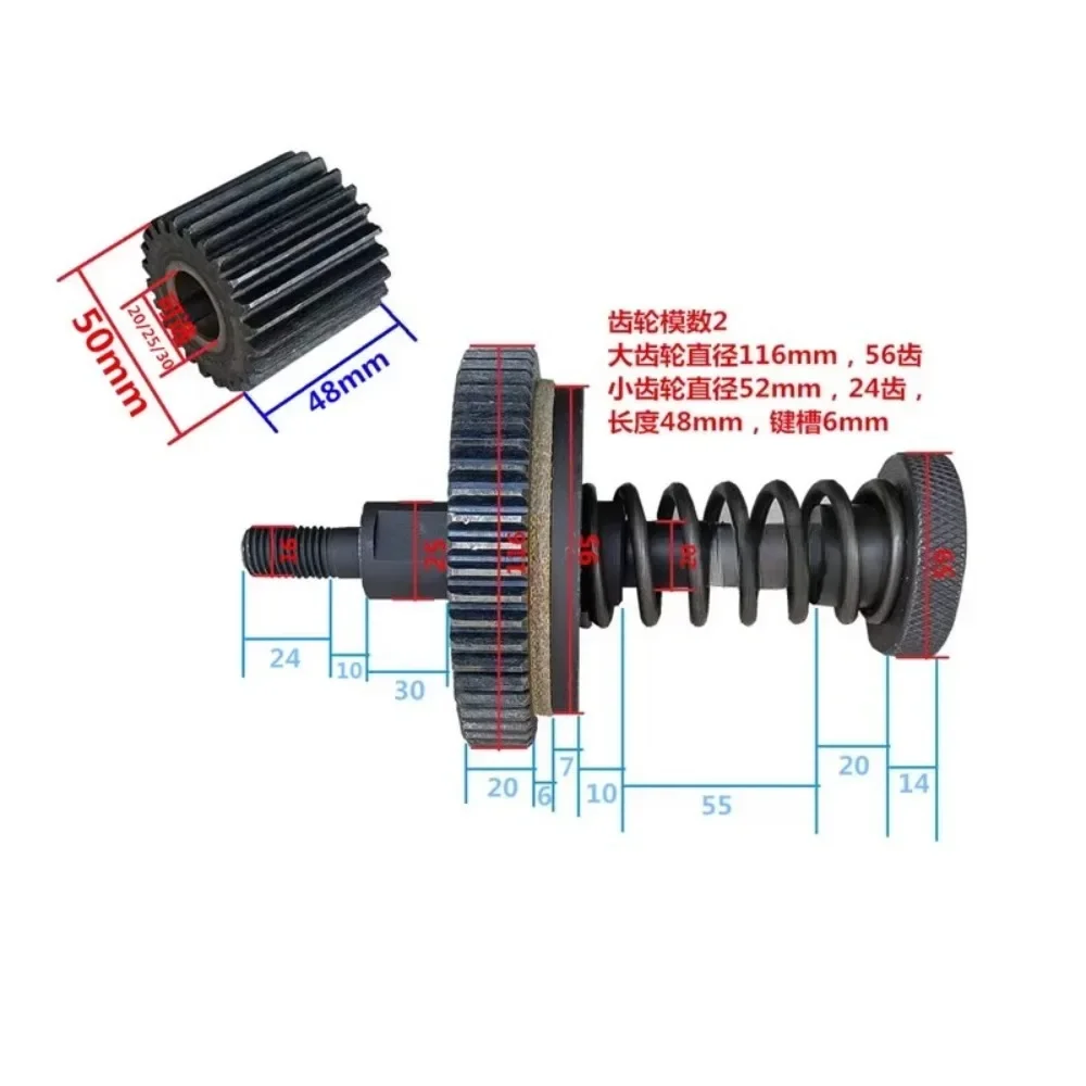 Manual Tension Controller Mechanical Spring Friction Plate Tensioner Unwinding Braking Brake Torque Adjustable 25N