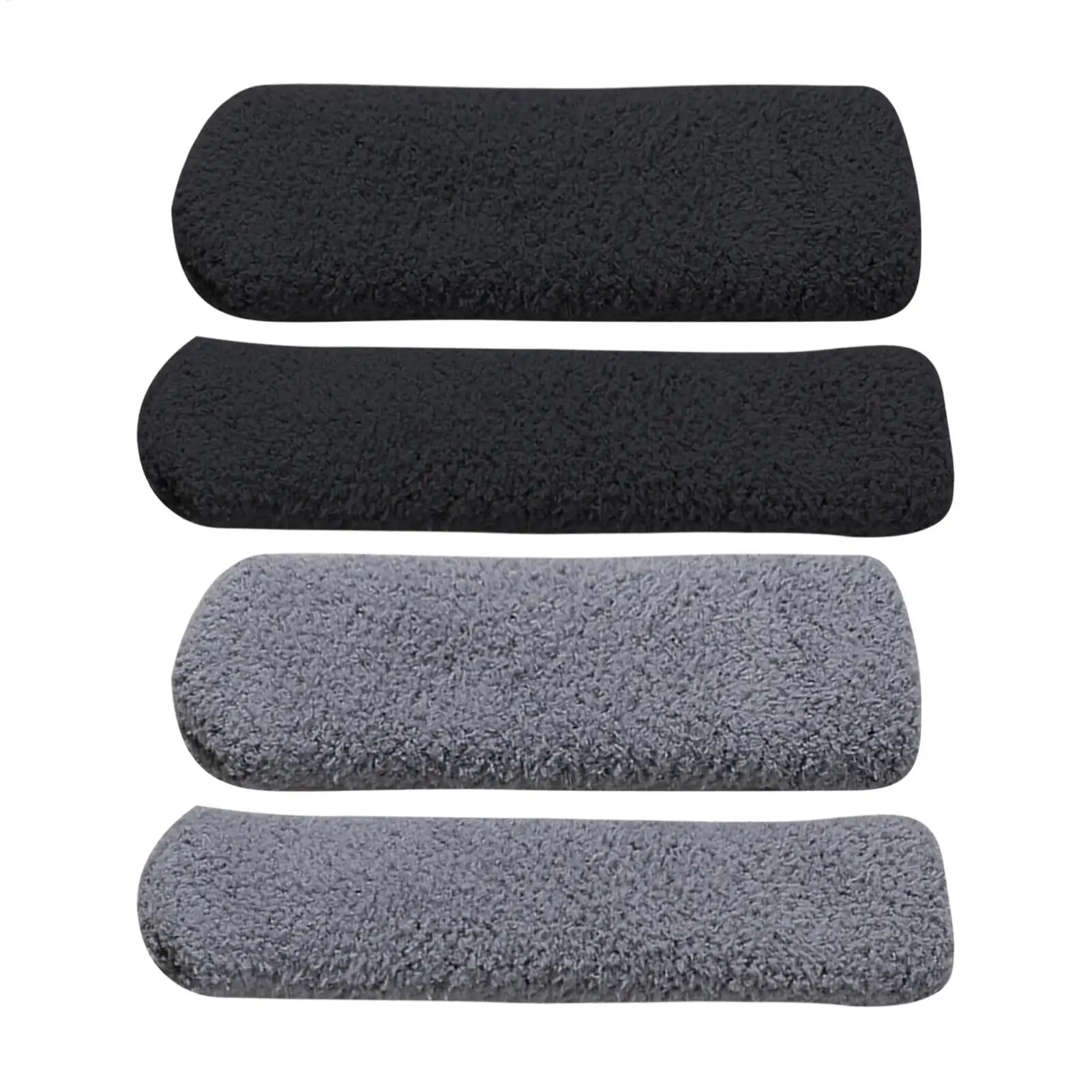 4pcs Motorcycle Plush Handlebar Covers Warm Winter Soft Scooter Handlebar Grips Windproof Brake Lever Protector for E-bike