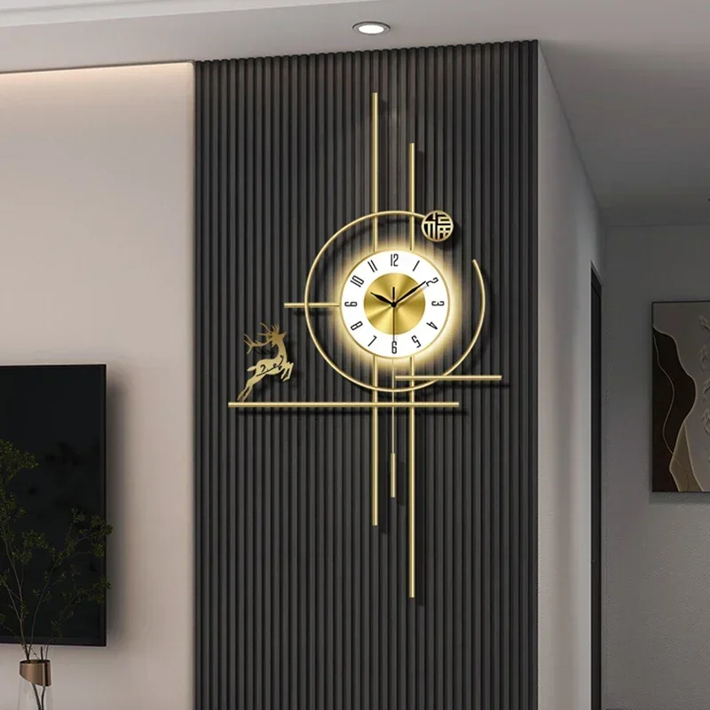 Battery Operated Clock Wall Hanging Bedroom Interior Design Wall Clock Fashion  Horloge Murale De  Wall Decoration