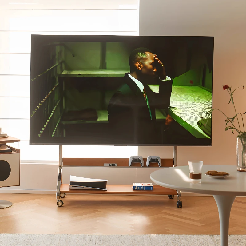 

Moving Center Black Tv Stand Modern Design Office Minimalist Floor Tv Stand Luxury Universal Walnut Mobili Per La Casa Furniture