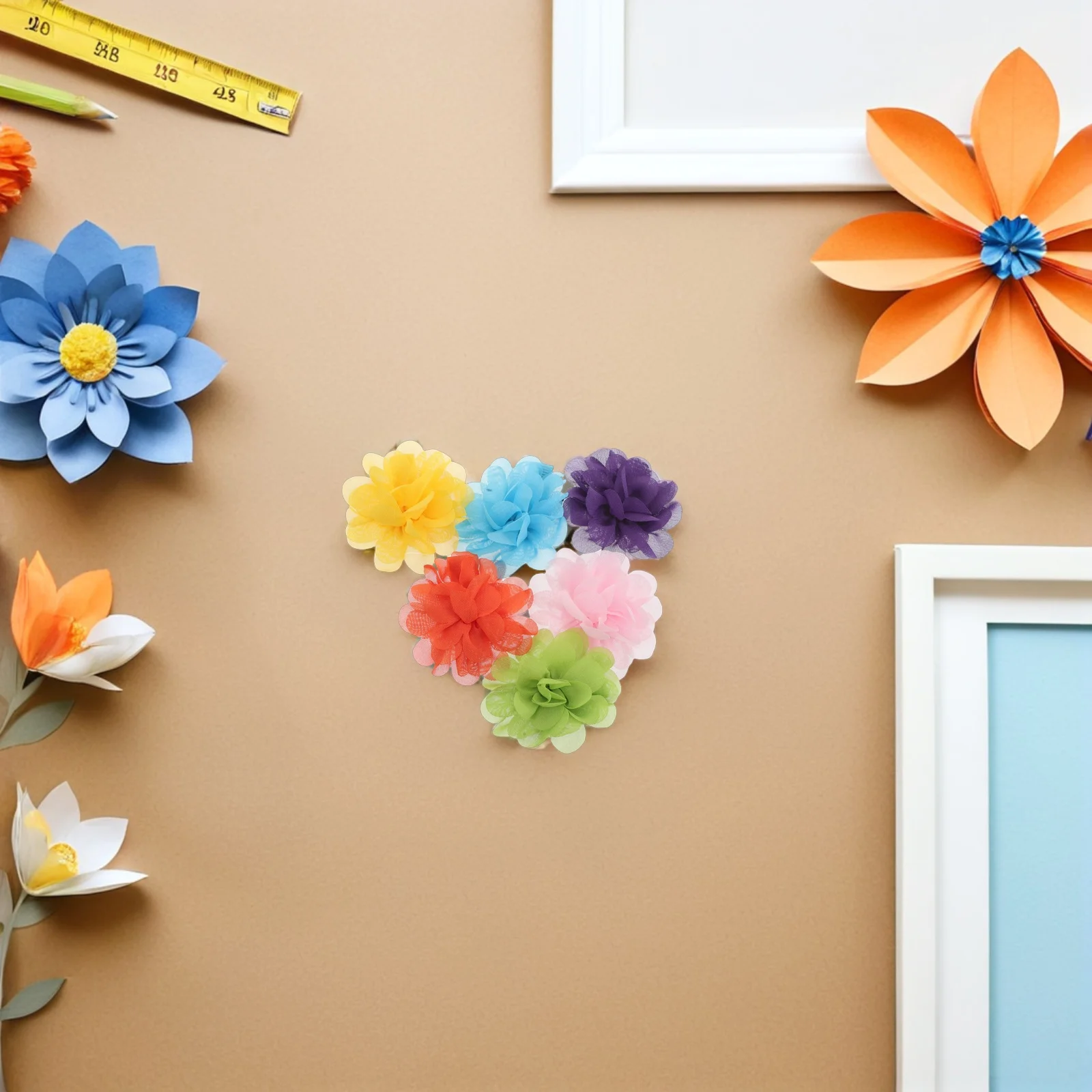 

30Pcs Pet Decoration Collar Small Dogs Cats Chiffon Flower Hair Clips Mini Floral Bows Puppy Birthday Grooming Accessories