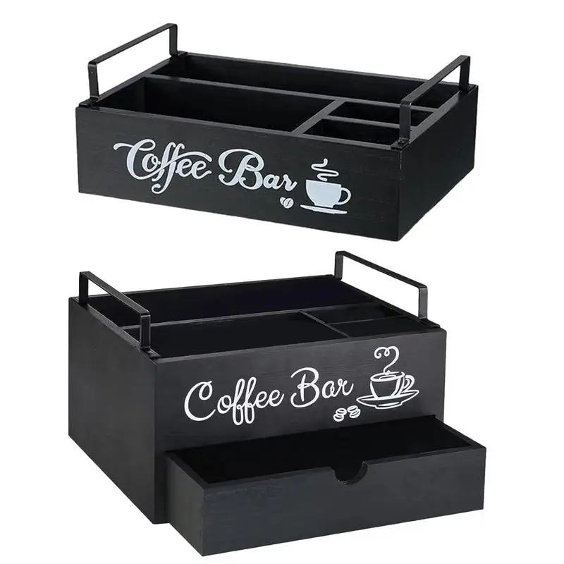

Wooden Coffee Rack Stylish Tea Shop Organizer Cup Holder Lid Holder Beverage Station Organizer Coffee Bar Accessories