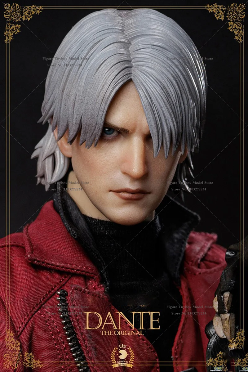 Asmus Toys DMC100 Deluxe Version 1/6 White Hair Hunter Boy Dante Action Figure Delicate Weapon Model Ornament 12