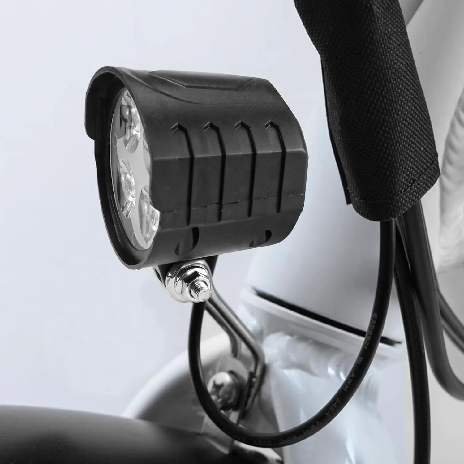 

12W Super Bright Electric Bike Headlight, 36V-60V Universal LED Front Bike Light for Ebike, Scooter, Electric Dirt Bike Road