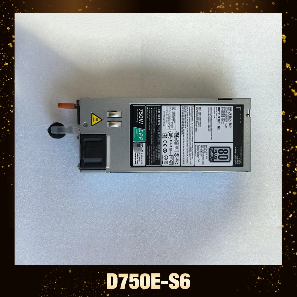 

For DELL R630 R730 R540 R640 R740 750W Server Power EPP Green Label PJMDN E750E-S1 D750E-S6 V1YJ6
