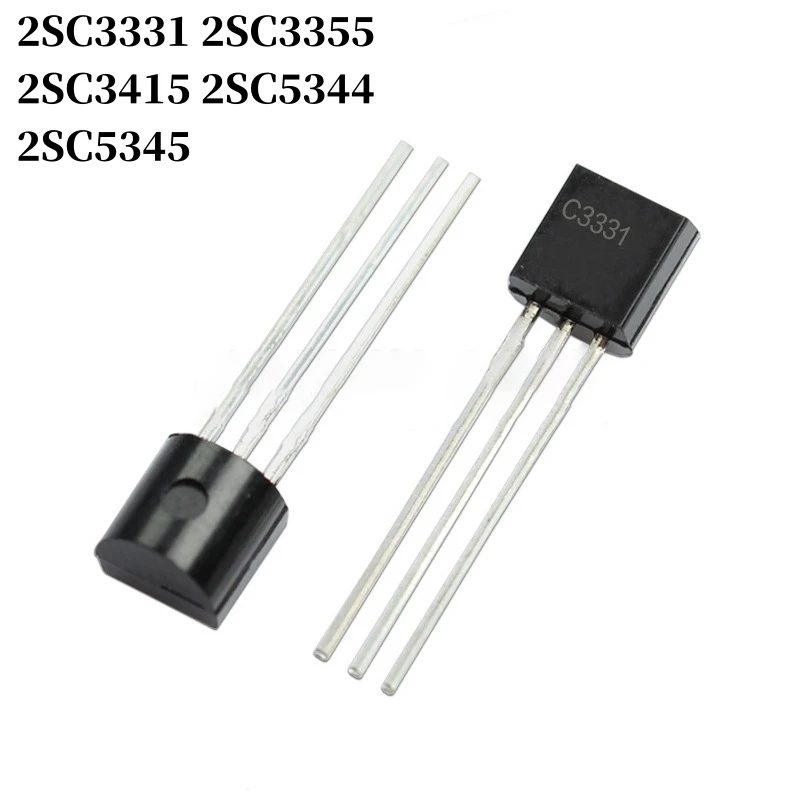 100~1000Pcs 2SC3331 2SC3355 2SC3415 2SC5344 2SC5345 DIP Transistor TO-92 NPN Bipolar Amplifier Transistor