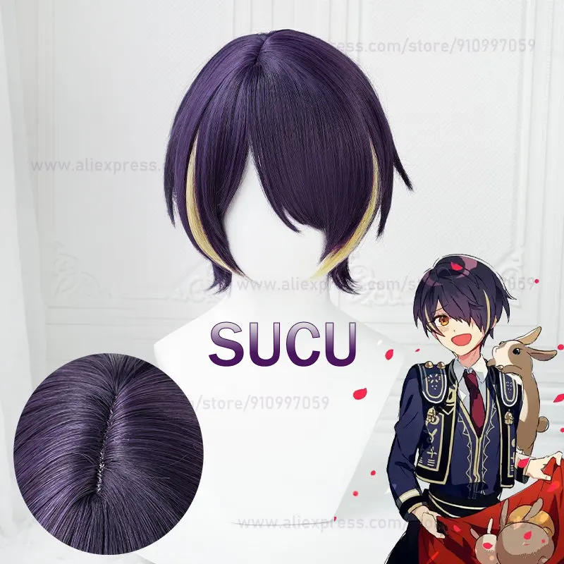 Game ES Shinobu Sengoku Cosplay Wig Anime COS Wigs Heat Resistant Synthetic Hair Halloween Hair