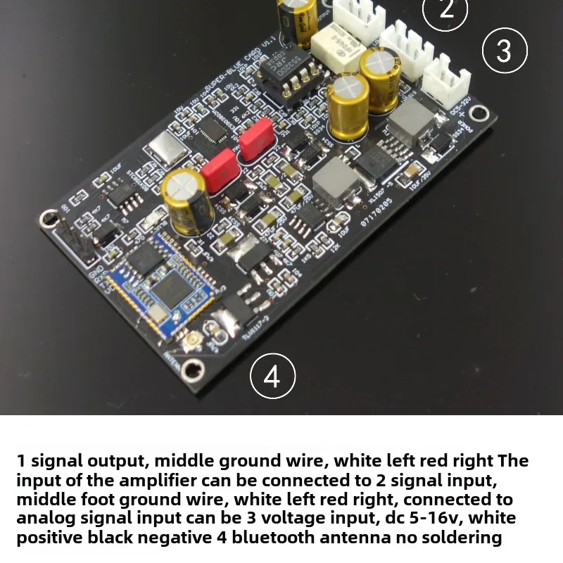 Bluetooth 5.4 AK4493 ES9038 decoding module, analog input hardware decoder APTX HD LDAC