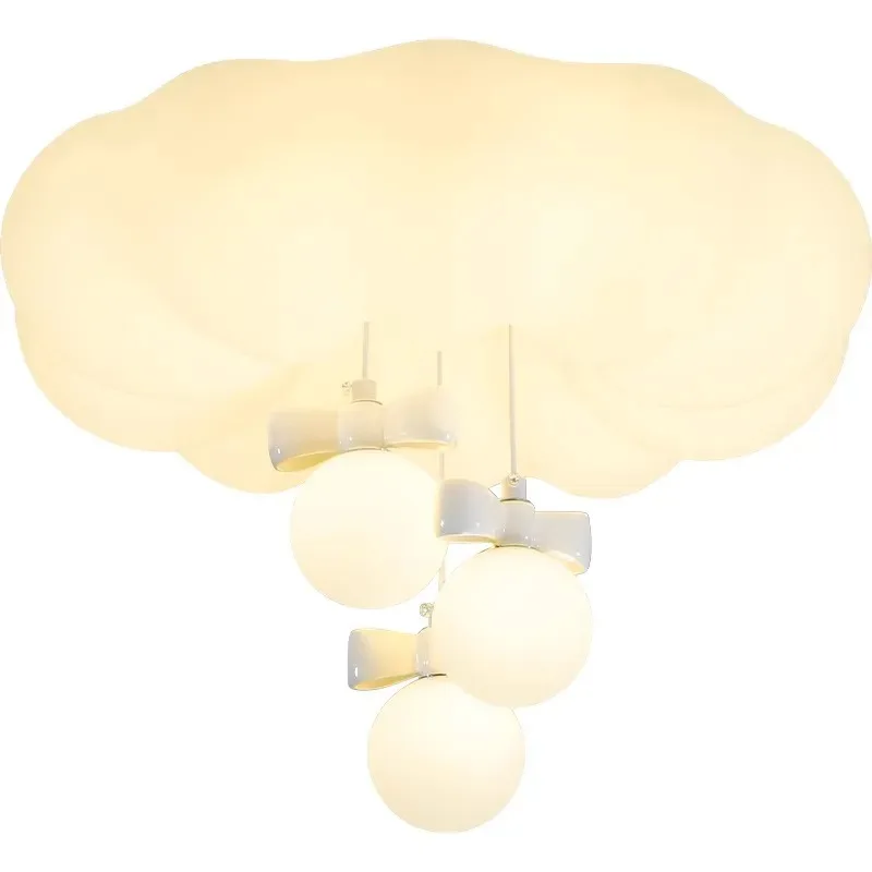 

Cream wind cloud ceiling lamp girls children's room simple modern 2025 new master bedroom lamps