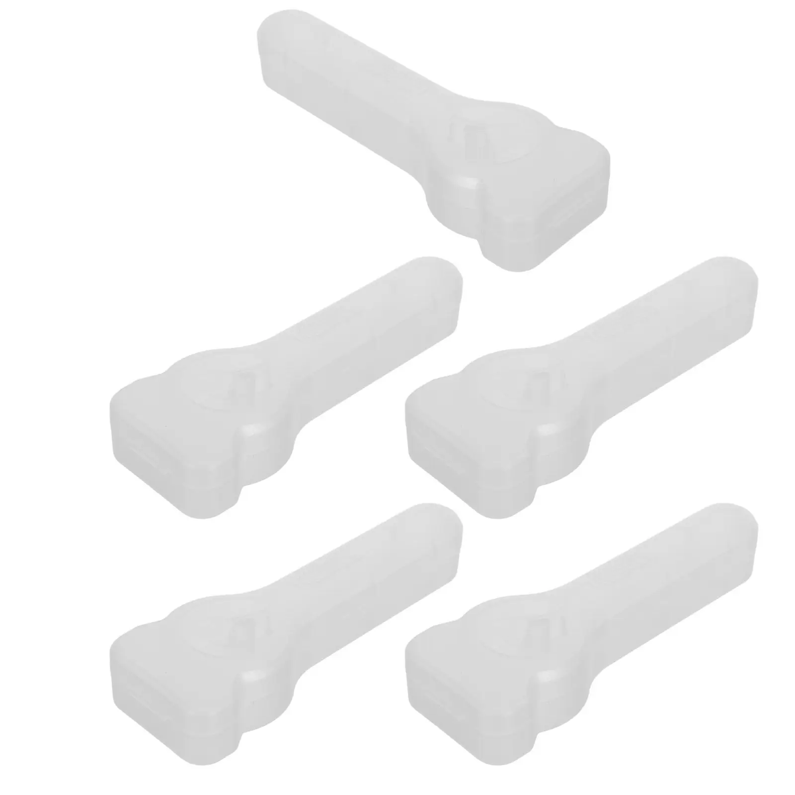 Estuche protector transparente para maquinilla de afeitar manual, caja de almacenamiento de viaje, organizador de afeitadora de plástico duro transparente para hombres de negocios, 5 uds.