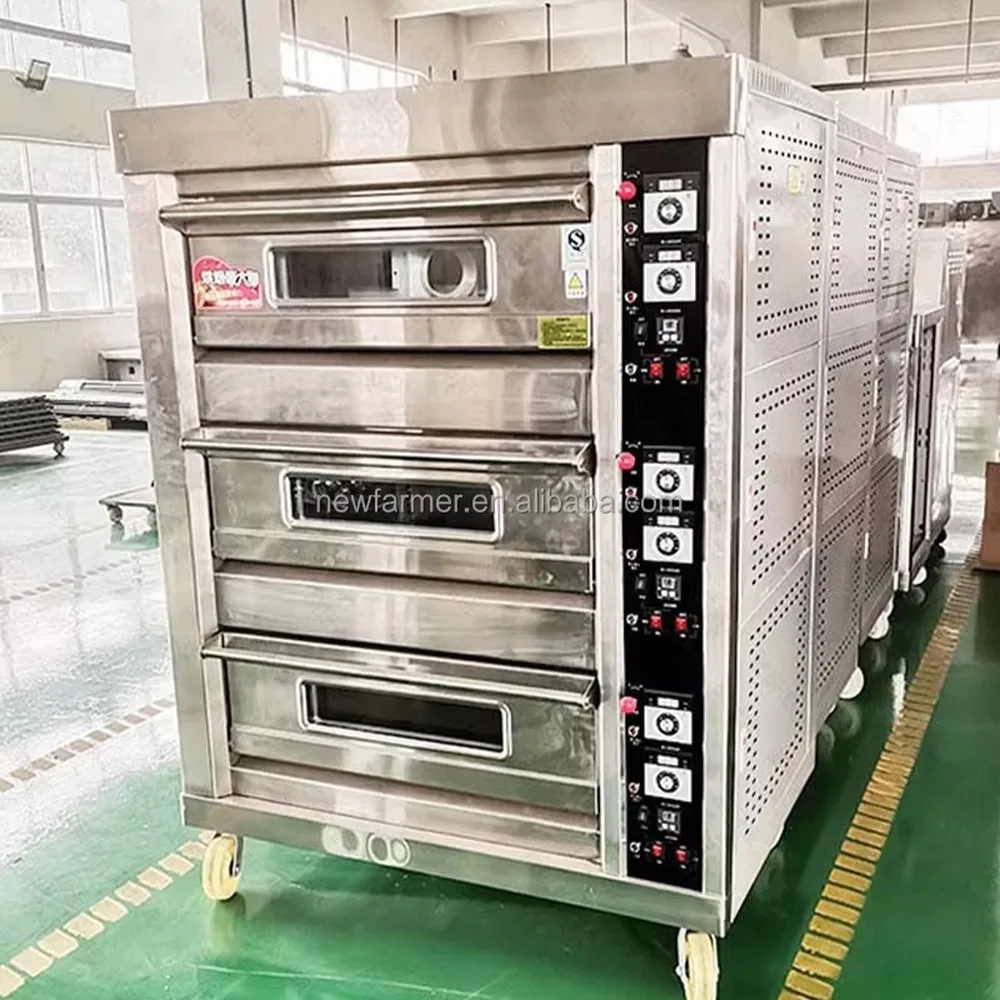 Commercial Gas for Steam Layered Oven Industrial Grade Easy Clean Design for Bakery Restaurant Kitchen