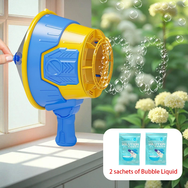 Novelty Air Cupola Multi-hole Bubble Blower Kids Handheld Flowers Gatling Gun Outdoor Party Games Bubble Blowing Toy Gift