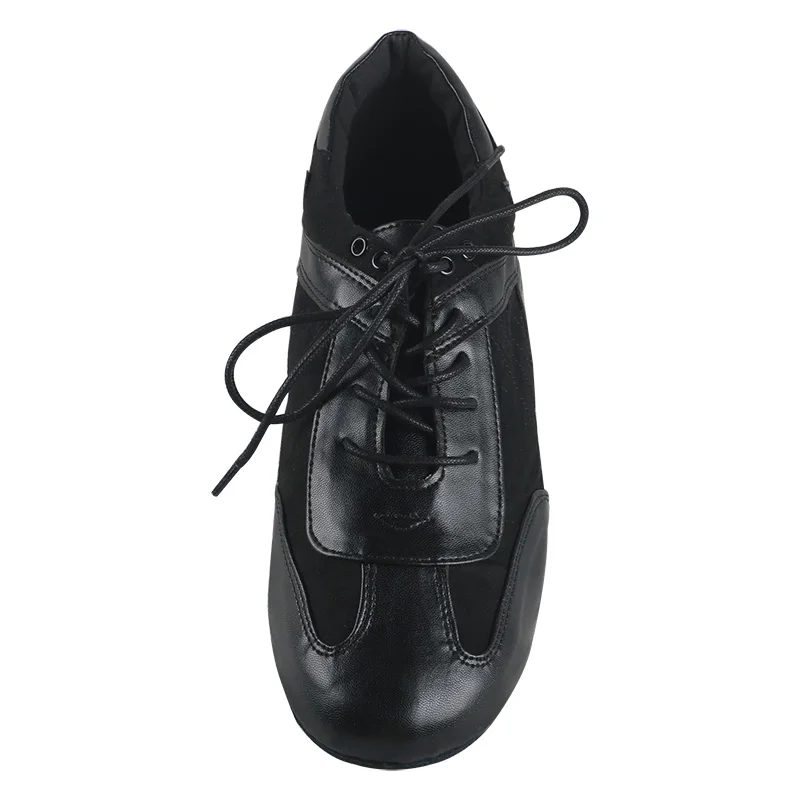 Chaussures de danse en cuir suédé pour hommes, leurre Venus, personnalisé OEM, salle de Rh, ligne d'hiver, noir et blanc