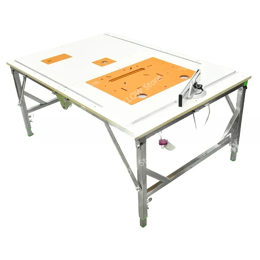 Établi de travail de calcul multifonctionnel, petite table de scie, table de scie pliante portable, décoration de bricolage, 80x120cm