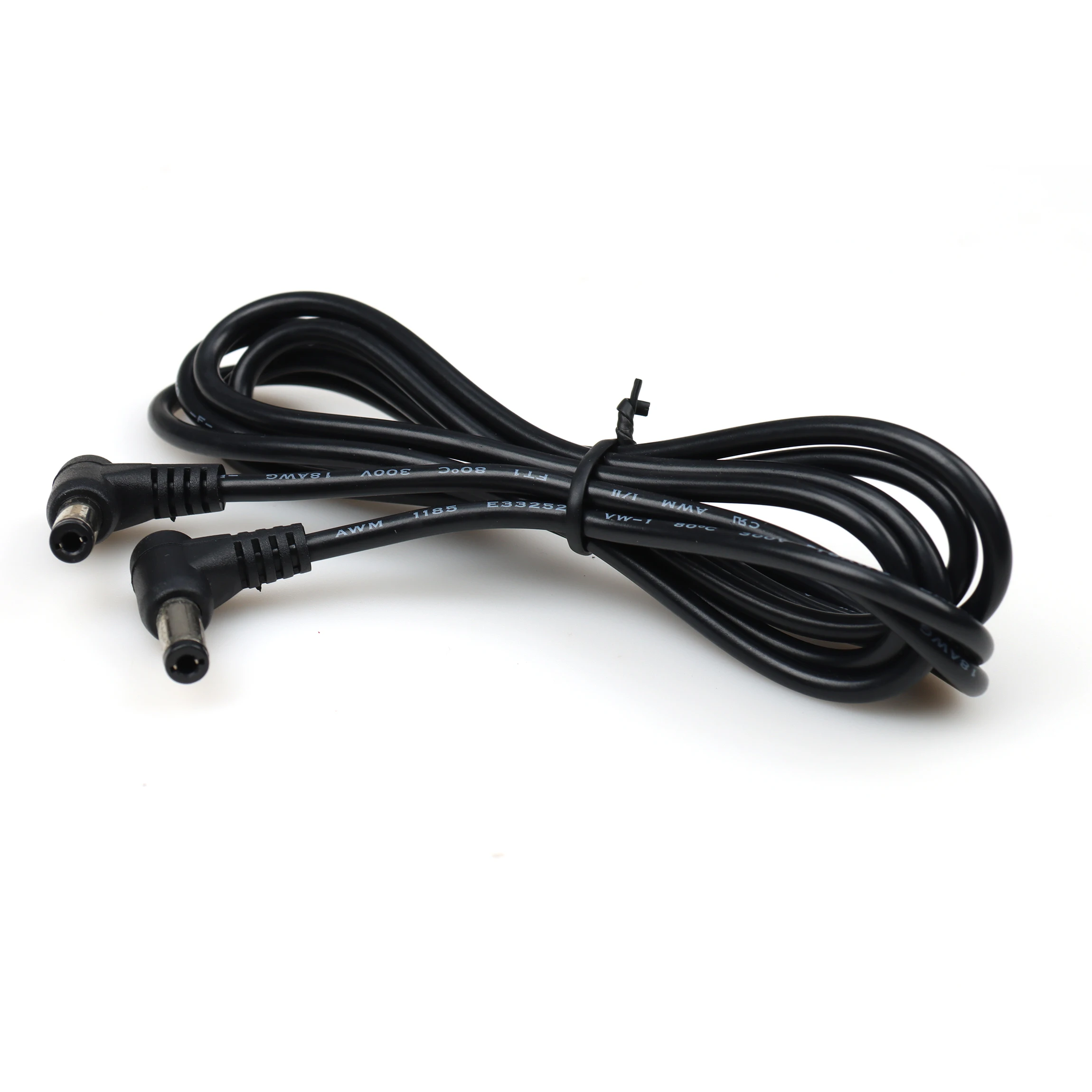【LANO】DC5525 Angle Male to DC5525 Angle Male Extension Power Cable Boot Cable for DC Power Supply for Routers Security Cameras
