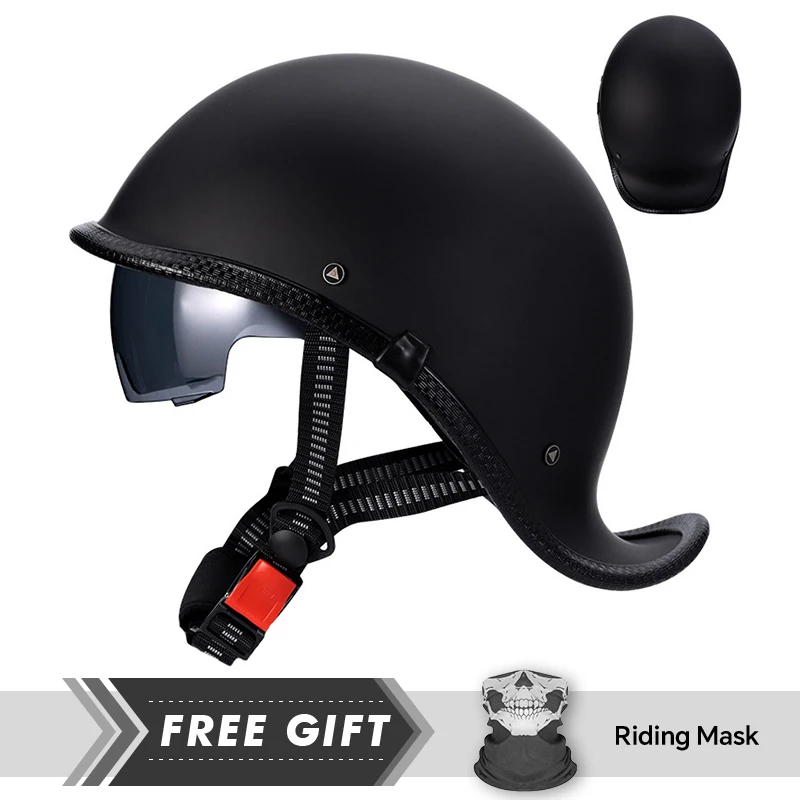 High Quality Fashion Low Profile Half Helmet Men Women Unisex Motorcycle Helmets Comfortable Ventilation DOT Half Helmet