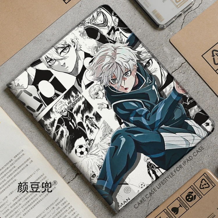 Blue Lock Anime Isagi Yoichi For iPad 10.2 9th Air2 3 Mini 6 5 Case Luxury Silicone Pro 13 12.9 11 10.5 inch iPad Air 6 5 4 Case