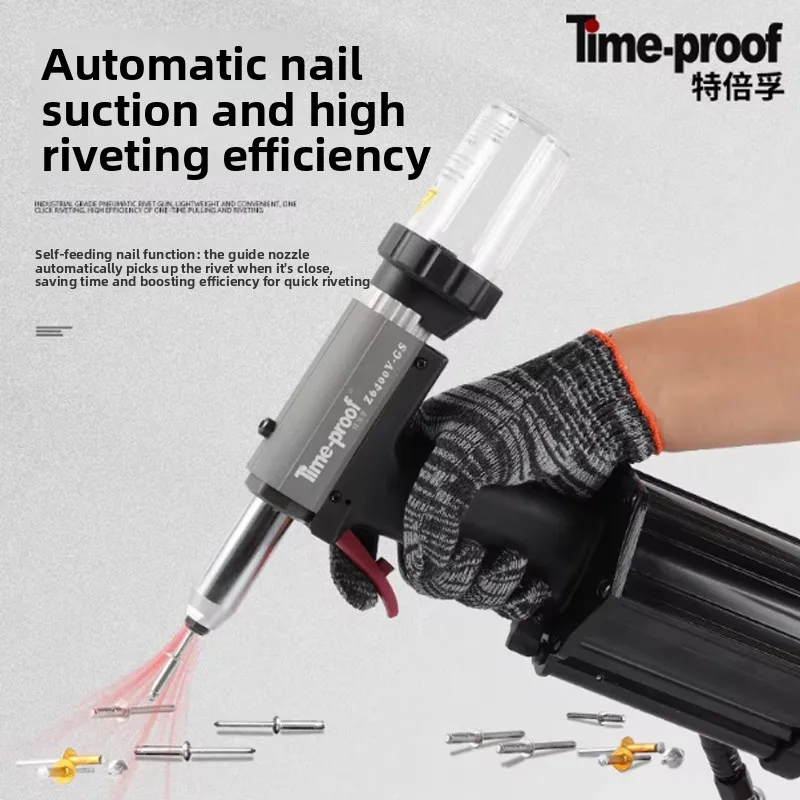 Tebefu Z5000Ag Pneumatic Rivet Gun Self-Priming Rivet Gun Z6400G Stainless Steel Hydraulic Blind Rivet Machine