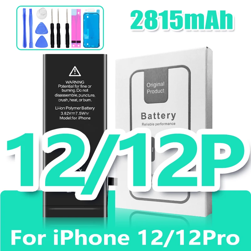 0 Cyclus Hoge Capaciteit Batterij Voor iPhone 11 11Pro 12Pro 12 13 14 13Pro 14Pro Max Mini Telefoon Bateria + gratis Tool Kit