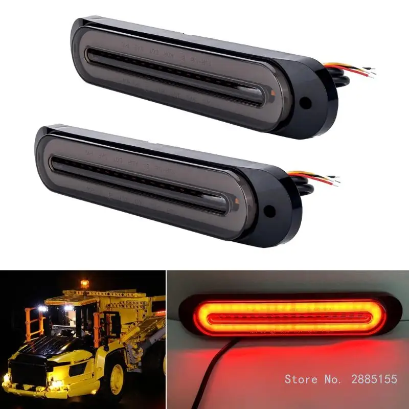 68LED Truck Tail Light Bright Turn Signal Brake Reverse Tail Light for 12-24V Truck Boats Snowmobile Trailer Pickup