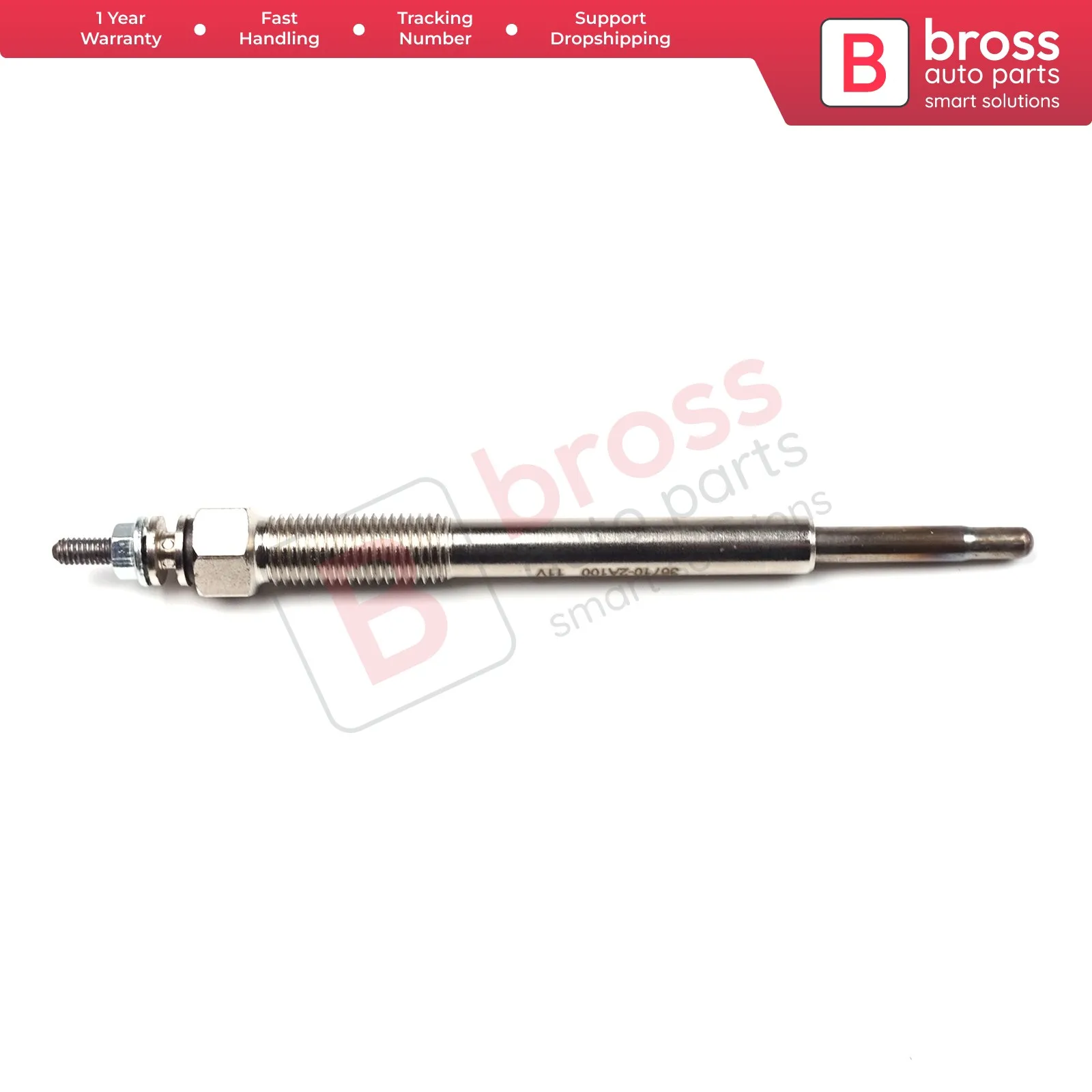 

Bross Auto Parts BGP60 1 Piece Heater Glow Plugs GJ1135KI, 0100226522 for Kia Hyundai 1.1-1.4-1.6 CRDI Ship From Turkey