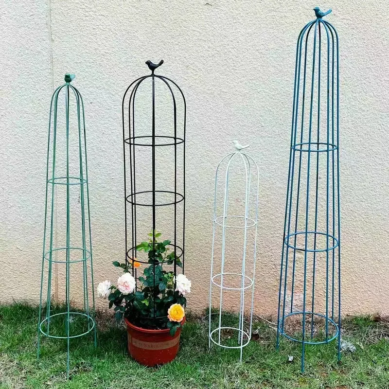 

Agriculture Metallic Plant Support Frame Pot Bracket Shelf Climbing Flower Fixed Plant Growth For Vines Fastener Garden Macrame