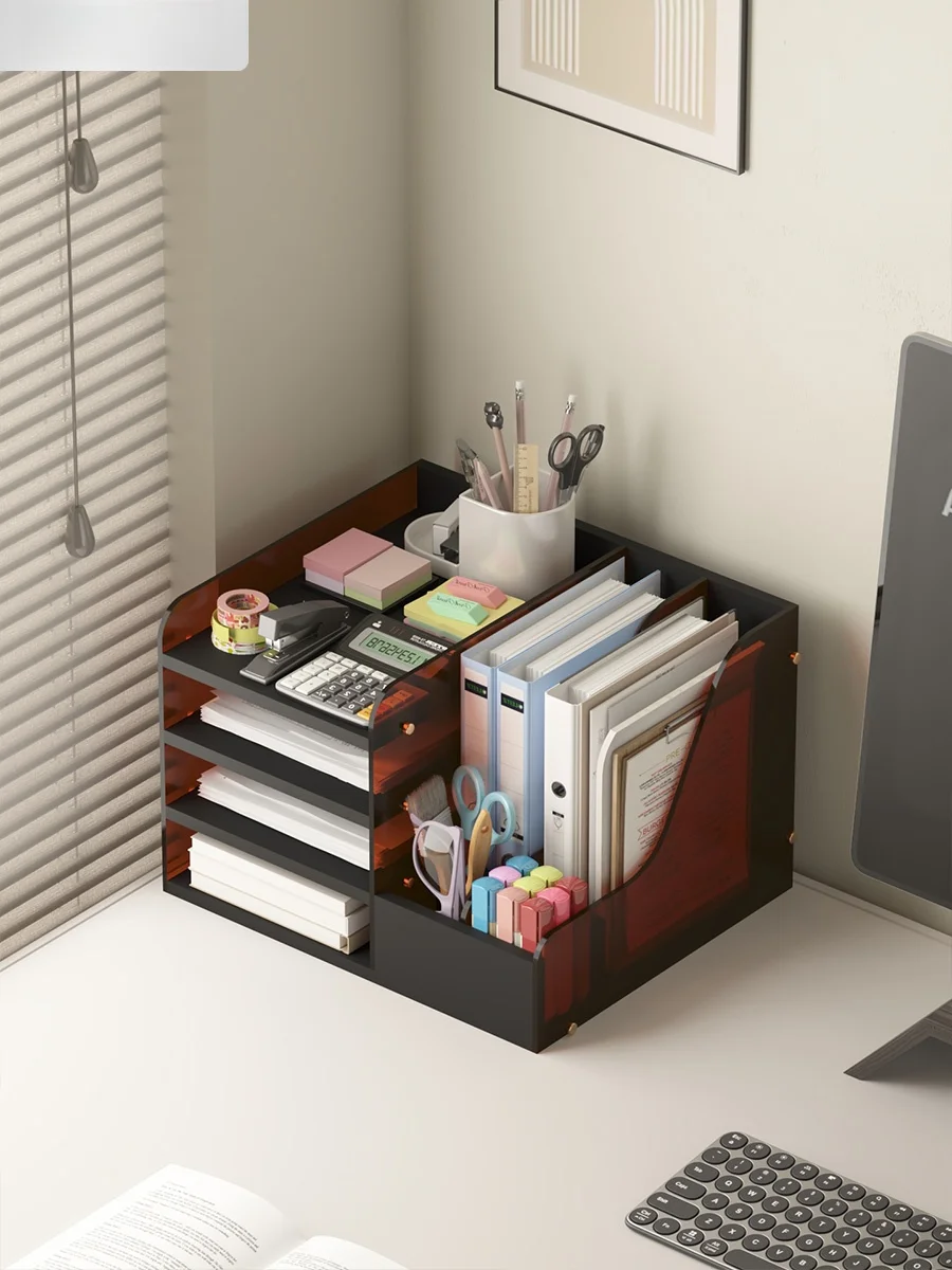 

Modern Acrylic Magazine Display Stand Bookelf Organizer Ra Multi-layer Home Decor Storage elf for Documents And Photos