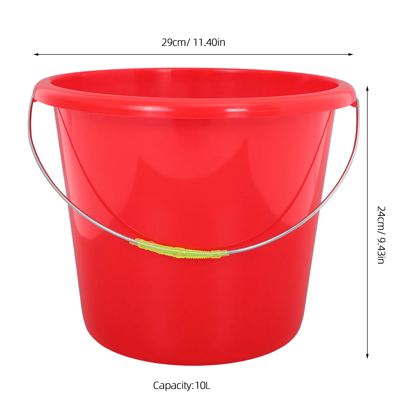 Versatile Plastic Water Bucket Large Capacity Utility Water Pail with Ergonomic Handle for Gardening Cleaning and Pet Care