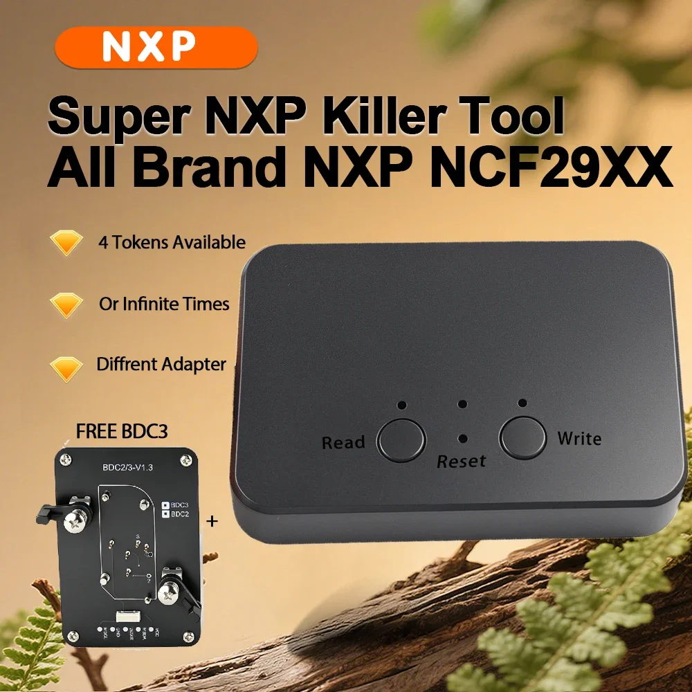 

Super NXP Killer Tool For BDC3 For All Brand NXP NCF29XX Chip Keys Adding Different Adapter - 4 Tokens Available/ Unlimited Toke