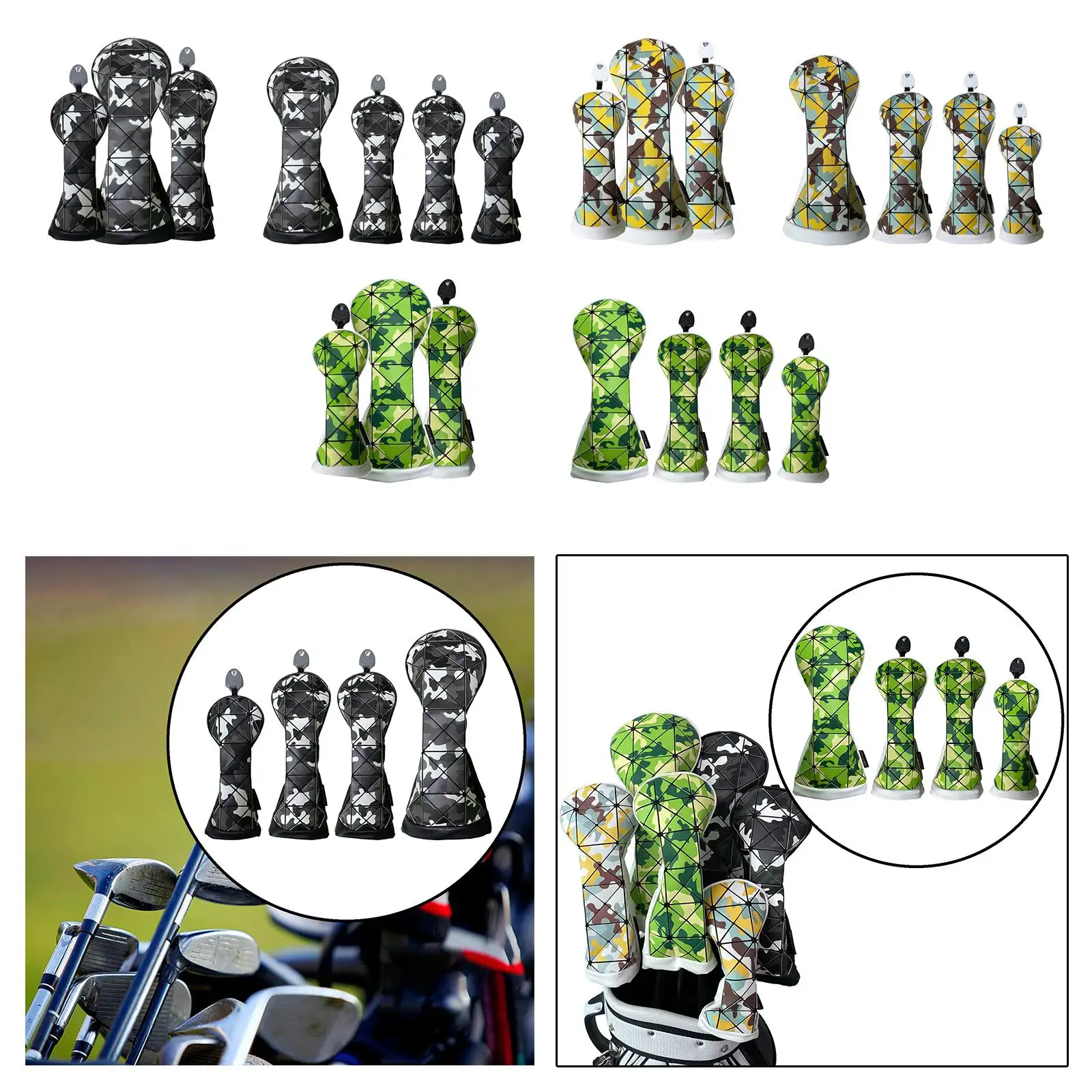 

Golf Club Head Covers Transport Protection Waterproof Golf Club Protectors