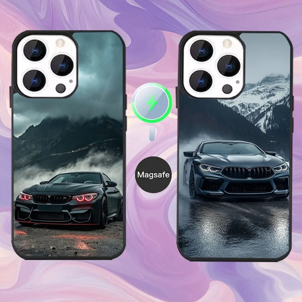 

Black White for B-BMW Phone Case For iPhone 16,15,14,13,12,11,Pro,Max,Plus,Mini,Magsafe,Magnetic Wireless Charging Case
