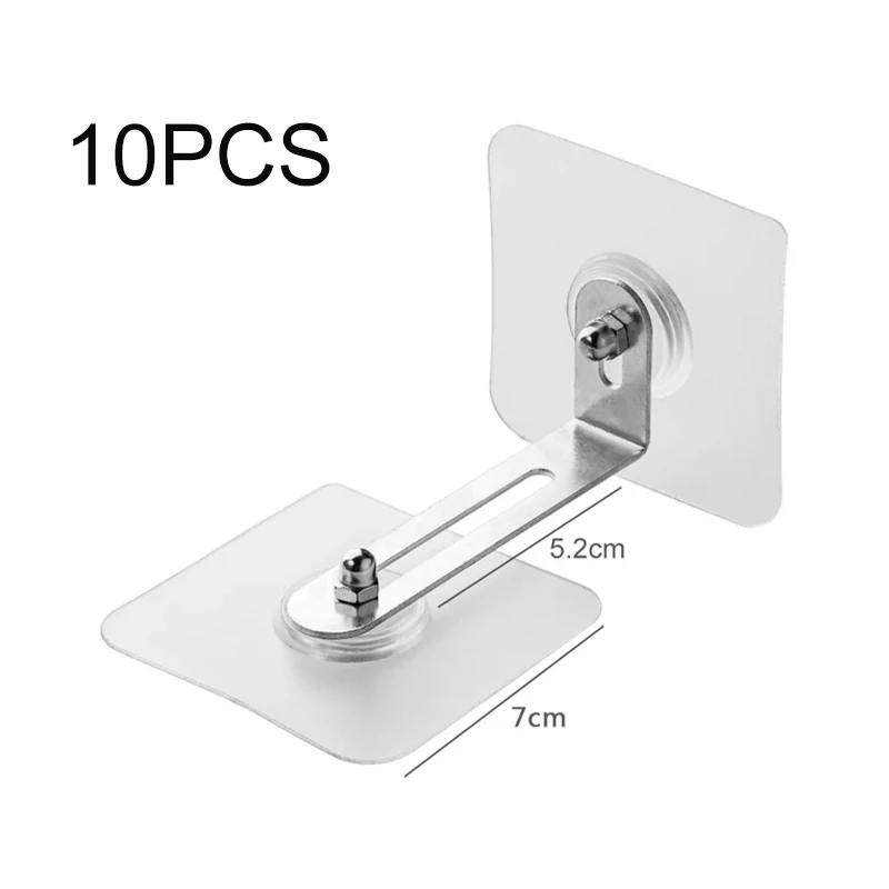 10PCS Starke Selbstklebende Bücherregal Schuh Schrank Kleiderschrank Wand Halterung Feste Patch Für Kind Schutz Kein Stanzen, um zu verhindern – Detail 1