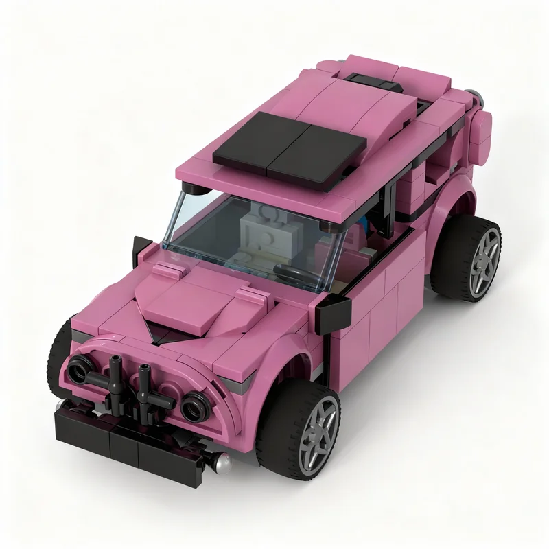 

262PCS MOC City Champions Super Car Tuscadero Pink Jeep Model Technology DIY Assembly Building Blocks Display Birthday Gift Home