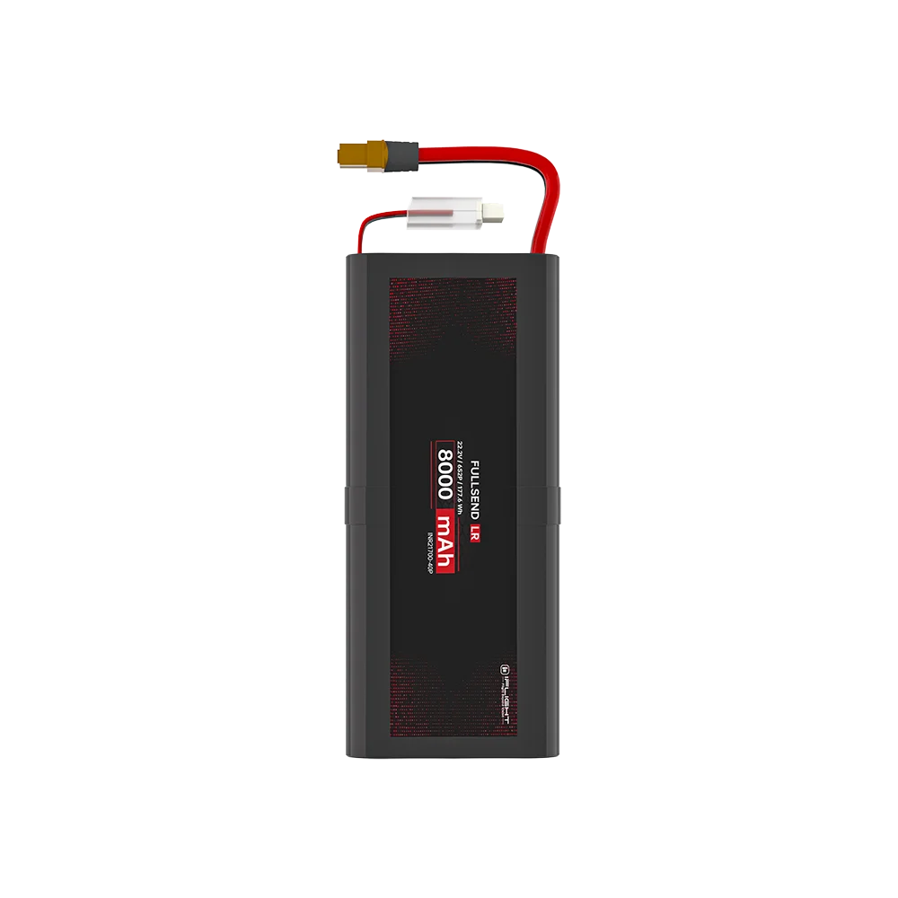 iFlight Fullsend 6S 2P 8000mAh 22.2V EVE INR21700-40P Li-Ion Battery with XT60 connector for FPV parts